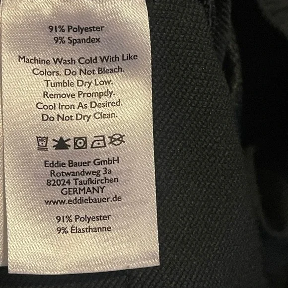 Eddie Bauer Women's Black Drawstring Waist Athletic Shorts Size 2 Polyester - Picture 4 of 10